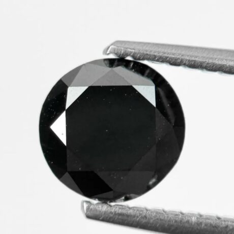 1.25 Carat Natural Black Diamond in AAA Quality For Engagement Ring
