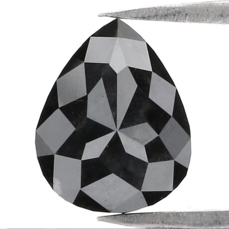 Natural Treated Black Diamond 2.70 CT Pear Shape Loose AAA Quality Diamond
