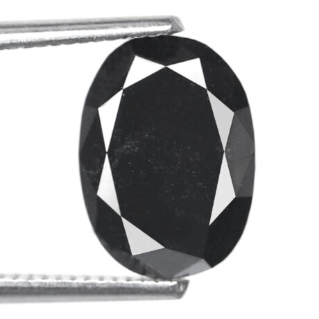 3 Carat Natural Treated Black Loose Conflict Free Diamond For Engagement Ring