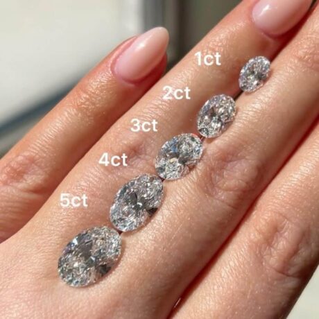 1 CT To 6 CT Oval Shape Lab Grown Diamonds, D To F color and Vs To VVS Clarity