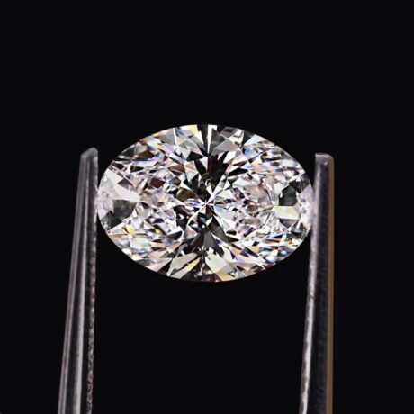 1.5 Carat Oval Shape Lab Grown Diamond, D color VVS1 Loose Diamond For Wedding Band